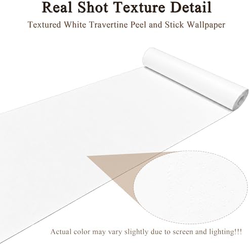 White Travertine Peel and Stick Wallpaper, 47.2 x 394 in - Image 2