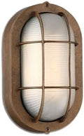 WISBEAM LED Bulkhead Light Bronze, Outdoor LED Wall Light by WISBEAM