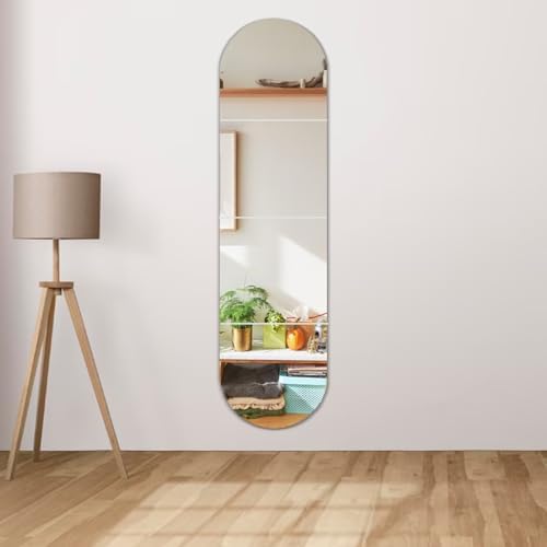 Mirrors Wall Full Length, 12x12in 4pcs Kids Acrylic Mirror Stickers, Full Body by CEUQIESO