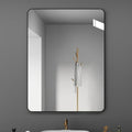 Metal Framed Bathroom Mirror Vanity Rectangle Wall Mounted Modern Mirrors by Unknown