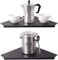 12" Black Large Corner Floating Shelf Wall Mounted, Metal 2 Pcs by DIZENDAMAI