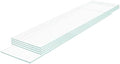 14" W x 44" L - 5 PCS Rectangle Tempered Glass Shelf Set, Glass Shelves of Wall by Unknown
