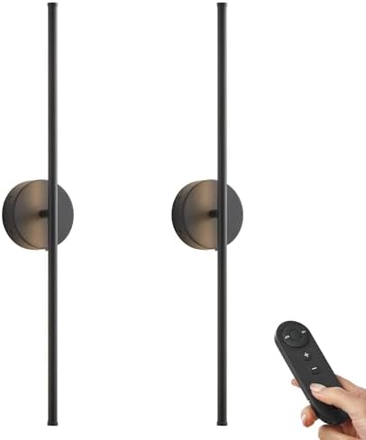KARTOOSH Battery Operated Wall Sconces Set of Two Wireless Wall Lights by KARTOOSH
