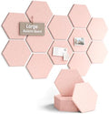 Fluxynara 12-Pack Hexagon Felt Bulletin Board Tiles by FLUXYNARA