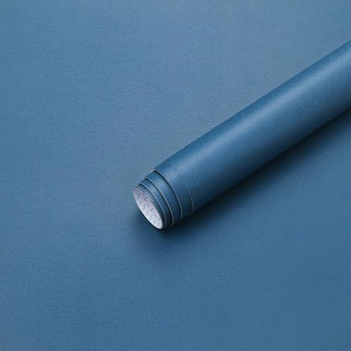 Ismoon Blue Wallpaper Modern Solid Color Peel and Stick Wallpaper Cobalt Blue by Ismoon