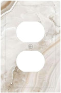 Outlet Covers Beige Marble Pattern 1 Gang Duplex Light Switch Cover Electrical by Lightswitchcovers