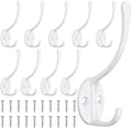Homanu 10 Pack Coat Hooks Wall Mounted by Homanu