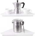 12" White Large Corner Floating Shelf Wall Mounted, Metal 2 Pcs by DIZENDAMAI