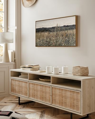 InSimSea Extra Large Framed Vintage Wall Art, Flower Meadow Prints - Image 4