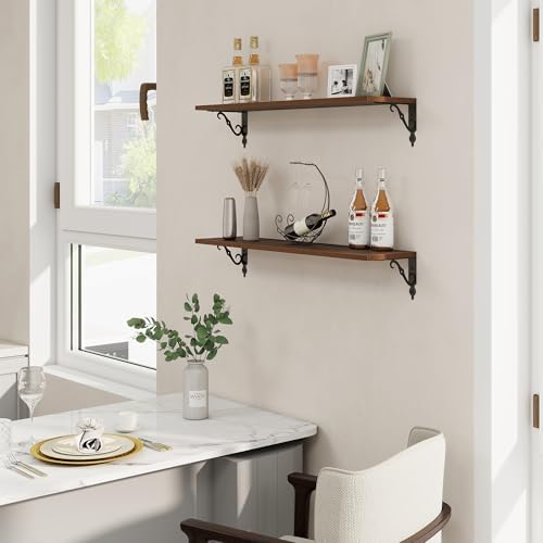 RICHFOCUS Floating Shelves for Wall Decor, 31.5W x 8D Shelves Set of 2 - Image 2