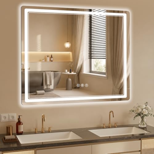BEAUTYPEAK 36"x40" LED Bathroom Mirror - Image 5