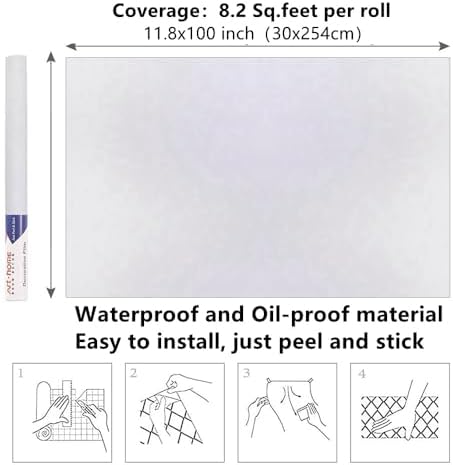 Arthome 11.8"x100" White Contact Paper, Peel and Stick Matte Wallpaper - Image 7