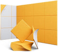 Square Acoustic Panels, 12 Pack Self-Adhesive Sound Panels by UNECHOACOUSTIC