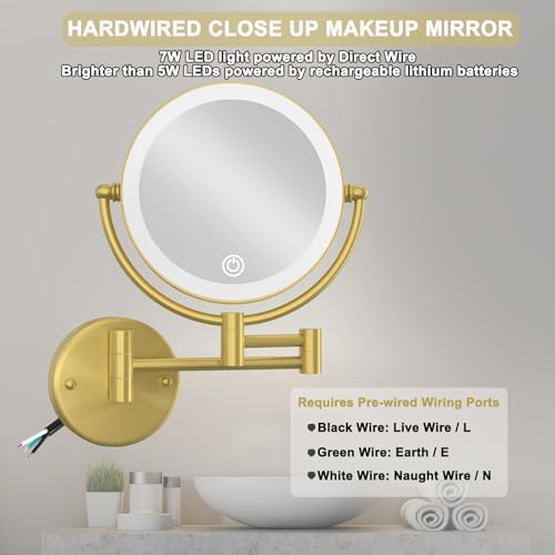 10X Magnifying Makeup Mirror Wall Mounted - Image 5