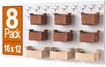 Peg Board, 8 Pack Metal Pegboard Panels and 63 Pcs Hooks and Baskets, Garage by PBHEPJ