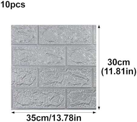 10PCS 3D Brick Wall Panel - Image 2