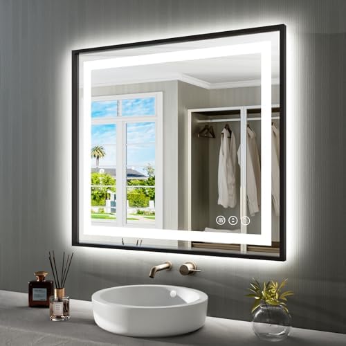 Amorho 40"X36" LED Bathroom Mirror by Amorho