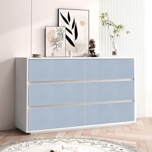 Blue Grasscloth Peel and Stick Wallpaper A Set of 23.6" X 480" Self-Adhesive - Image 2