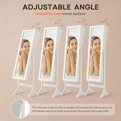 Antok 61" Full Length Mirror Jewelry Cabinet - Image 6