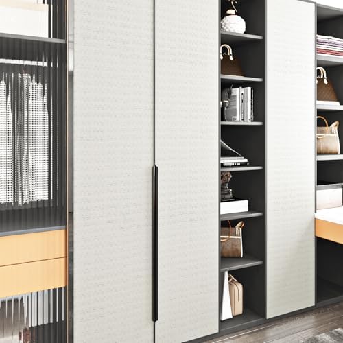 Livelynine 15.8x394 White Textured Peel and Stick Wallpaper Paintable Removable - Image 4