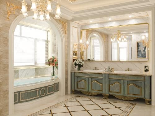 TokeShimi 72x36 Inch Gold Bathroom Vanity Mirror - Image 2