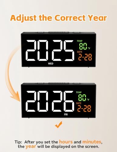 Netzu Alarm Clocks for Bedrooms, Digital Clock - Image 3