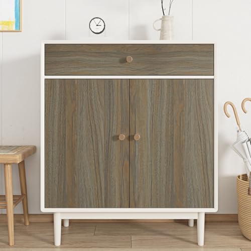 Taupe Grey Wood Countertop Peel and Stick Natural Wood Contact Paper Grey Brown - Image 4
