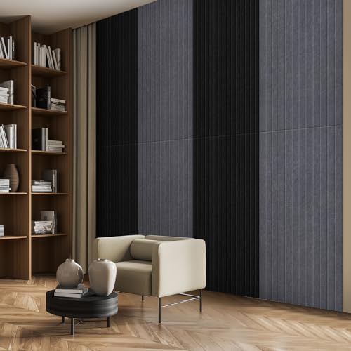 6 Pack Acoustic Panels, 47.2" x 23.6" Sound Proof Panels, Heather Grey - Image 4