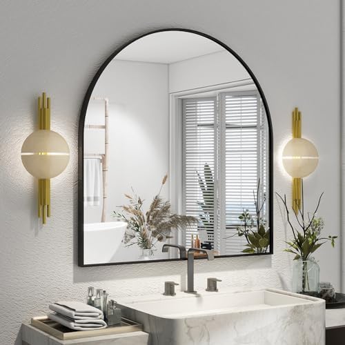 XRAMFY Arched Bathroom Mirror 32" x 34" by XRAMFY