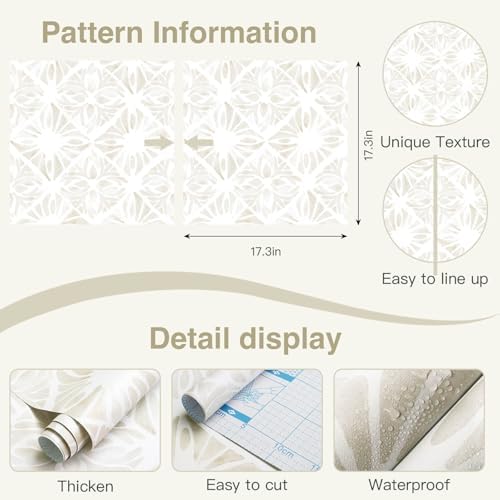 Boho Wallpaper Neutral Peel and Stick Wallpaper 78.7"x17.3" Geometric Wall - Image 3