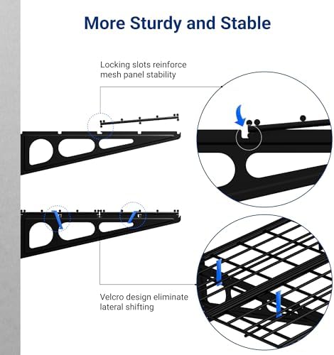 FLEXIMOUNTS 2-Pack 2x4ft 24-inch-by-48-inch Wall Shelf Garage Storage Rack Wall - Image 5