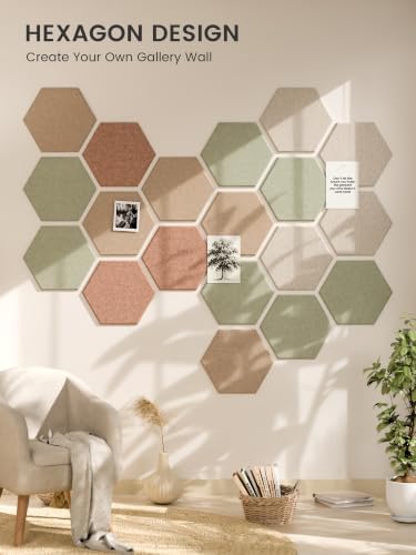 Fluxynara Extra Large 12-Pack Felt Bulletin Board Tiles - Image 6