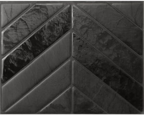 Smart Tiles Peel and Stick backsplash, Chevron Black by SmartTiles-OriginalPeelandStickBacksplashTiles