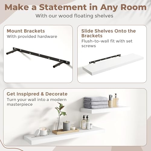 24 Inch Floating Shelves for Wall - Image 5