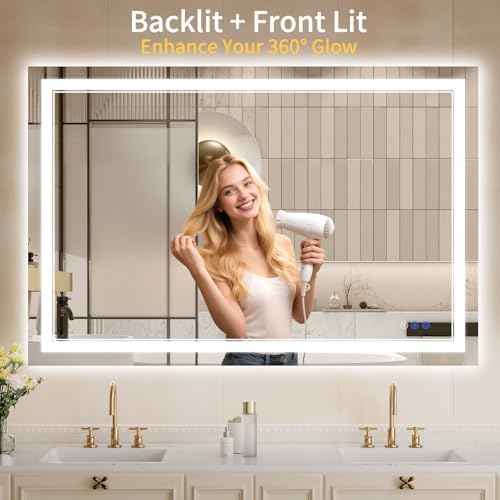 36"x50" LED Bathroom Mirror - Image 2