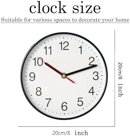 Spinaround Wall Clock, Modern Wall Clocks Battery, Silent Non-Ticking Analog - Image 5