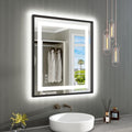 Amorho 28"X32" LED Bathroom Mirror by Amorho