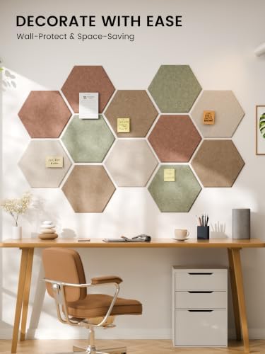 Fluxynara Extra Large 12-Pack Felt Bulletin Board Tiles - Image 4