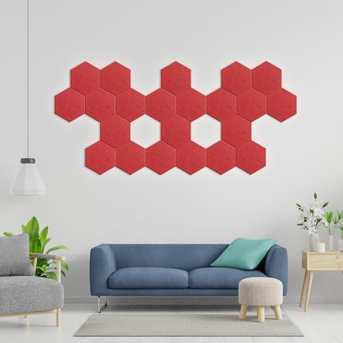 Hexagon Acoustic Panels, 12 Pack Self-Adhesive Sound Panels - Image 5