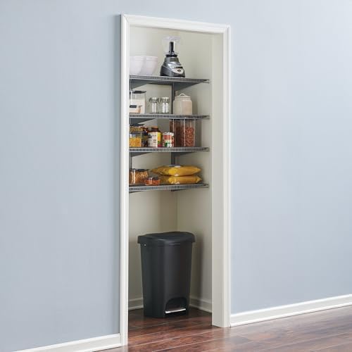 Rubbermaid 36" Pantry Organization Shelf System, Direct Wall Mount, 4 Shelves - Image 4