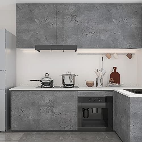 Dark Grey Concrete Wallpaper Peel and Stick Concrete Cement Contact Paper - Image 4