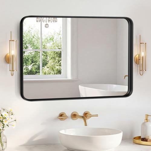 Sweetcrispy Bathroom Mirror 40x30 Inch, Vanity Mirror by Sweetcrispy