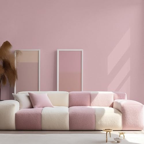 Ismoon Pink Wallpaper Peel and Stick Pink Contact Paper 17.7''×118''Removable - Image 6