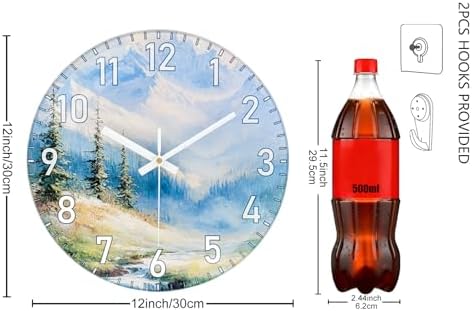 12 Inch Silent Wall Clock Non Ticking, Wall Clocks Battery Operated Analog Clock - Image 3