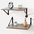 Axeman Deep Floating Shelves for Wall, 12 Inch Deep Floating Shelves Set of 2 by Axeman