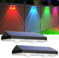 LIANGLOME Solar Fence Lights Outdoor, 2PK RGB Solar Lights by LIANGLOME