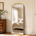 Besdomus Vintage Full Length Mirror: 26"x63" Large Gold Antique Long Mirror by Besdomus
