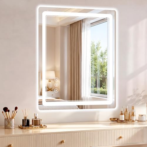 BEAUTYPEAK 20"x28" LED Bathroom Mirror - Image 3