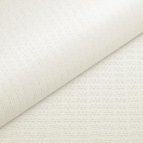 Livelynine 15.8x394 White Textured Peel and Stick Wallpaper Paintable Removable - Image 6