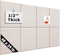 1/2'' Thick Cork-Bulletin Board Felt Wall Tiles Squares 12 x 12 in by Unknown